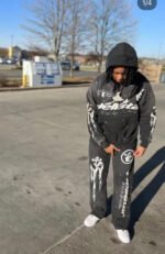Hellstar Studios Racer Flare Sweatpants Black - Image 4