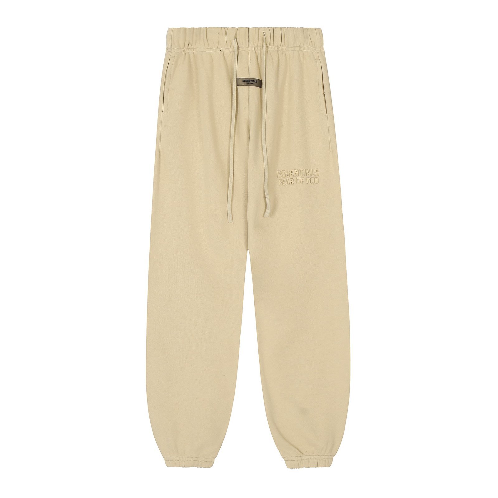 81369354.jpeg Fear of God Essential Sweatpant 'Sand' - Image 1