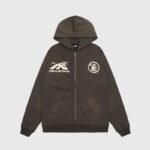 Hellstar Sports Zip-Up Hoodie Grey