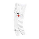 Chrome Hearts Leather Cross Patch Sweatpants - Image 14