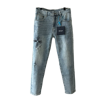 Chrome Hearts Denim Cross Patch Jeans