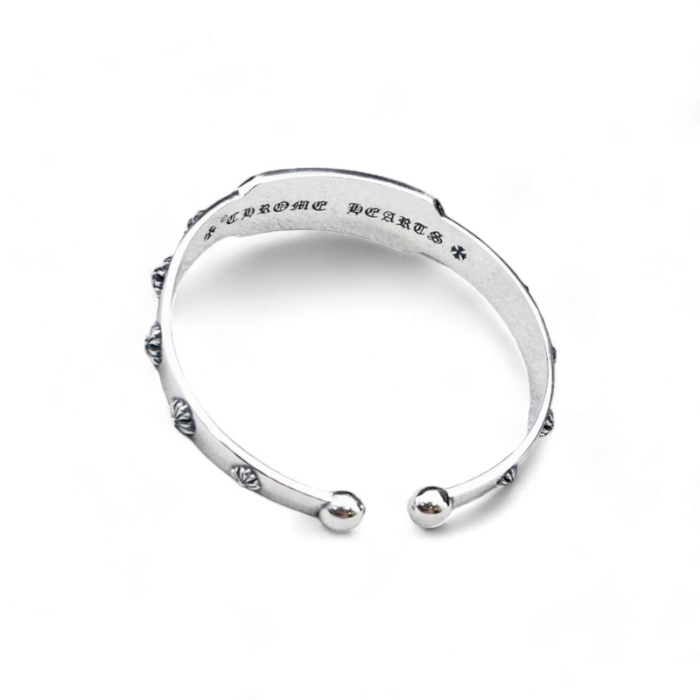 Chrome Hearts Cross Flower Rome Alphabet Bracelet - Image 5