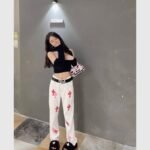 Chrome Hearts Pink Tricolor Patch Denim Jeans - Image 6