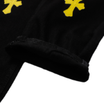 Chrome Hearts Distressed Yellow Jeans - Image 7