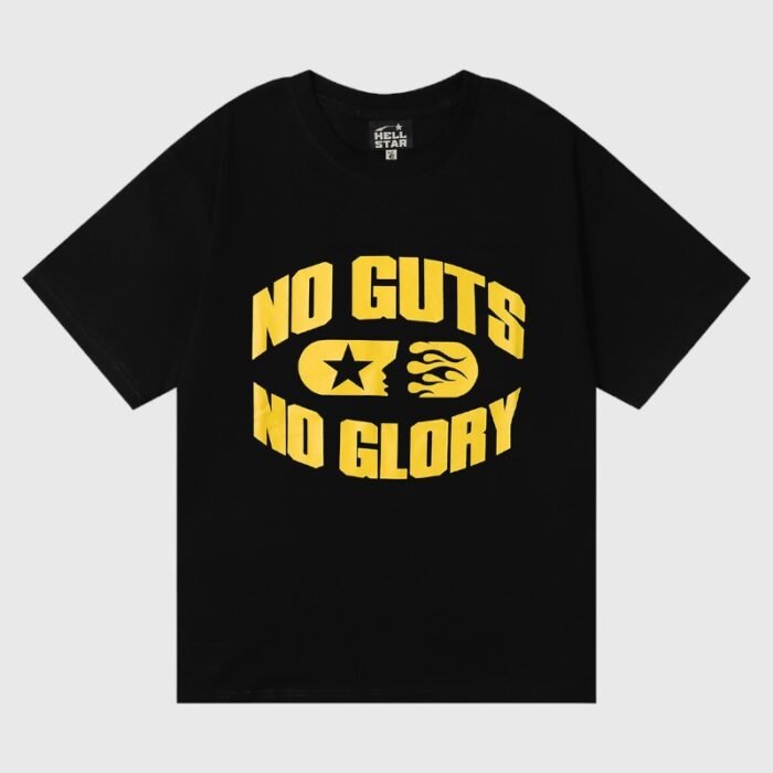 Hellstar No Guts No Glory T-Shirt Black - Image 1