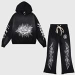 Hellstar Studios Records Vintage Tracksuit Black