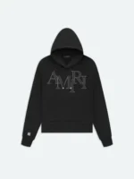 AMIRI STAGGERED LOGO HOODIE - Image 4
