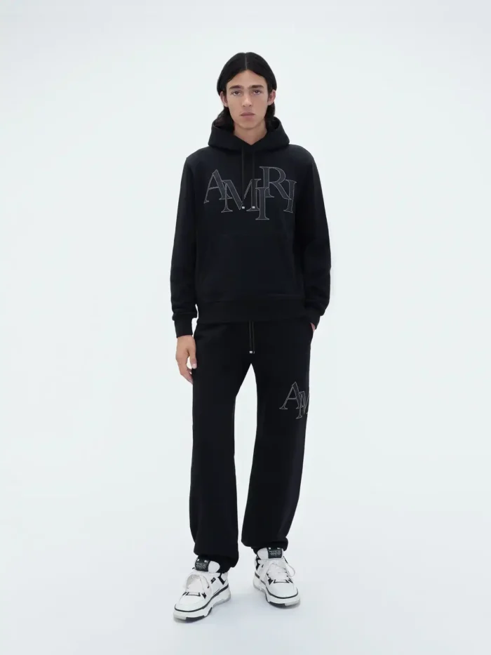 AMIRI STAGGERED LOGO HOODIE - Image 5