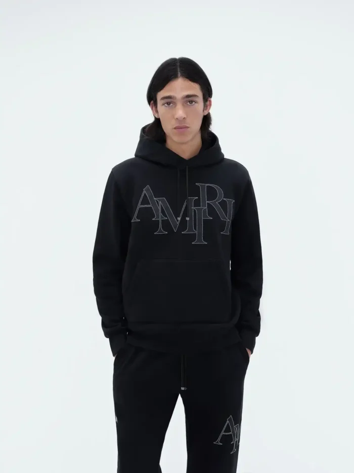 AMIRI STAGGERED LOGO HOODIE - Image 6