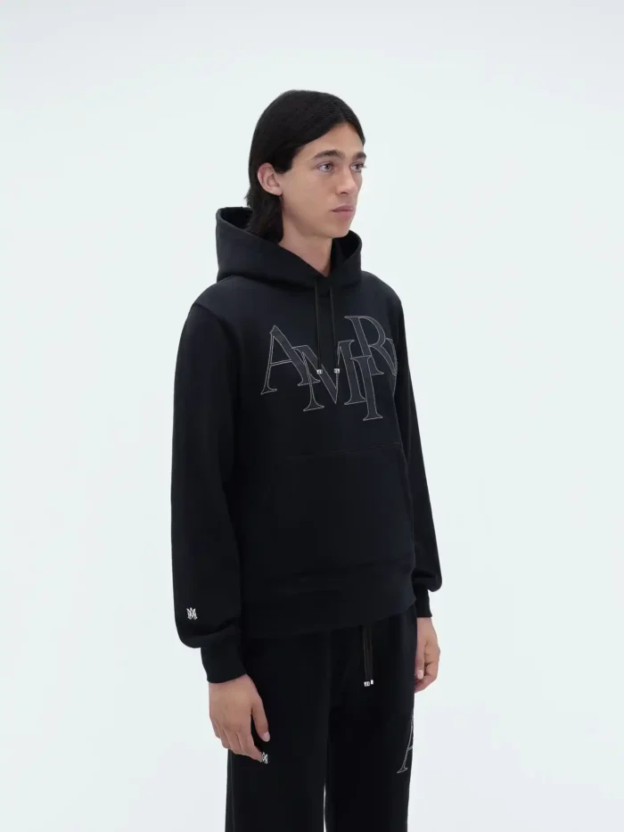 AMIRI STAGGERED LOGO HOODIE - Image 7