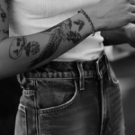 Chrome Hearts Plus Hoop Bangle - Image 2