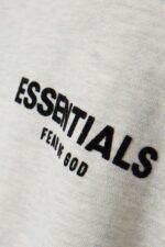 Fear of God Essentials Long Sleeve Polo Sweatshirt Gray - Image 2