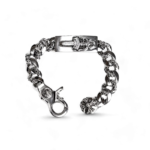 Chrome Hearts Dagger ID Fancy Link Clip Bracelet