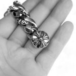 Chrome Hearts Dagger ID Fancy Link Clip Bracelet - Image 9