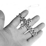 Chrome Hearts Chessboard Cross Pendant - Image 12
