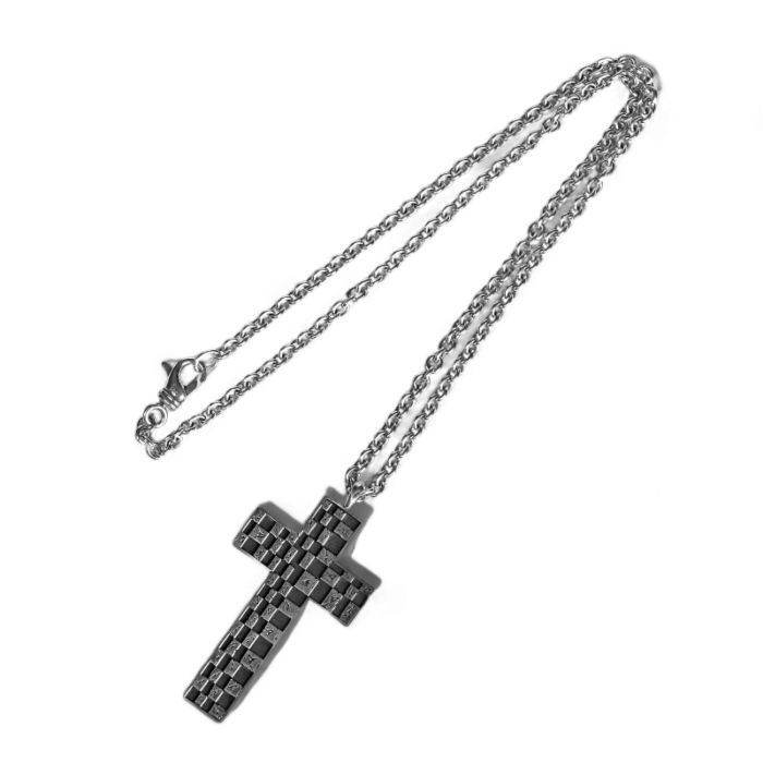 Chrome Hearts Chessboard Cross Pendant - Image 13