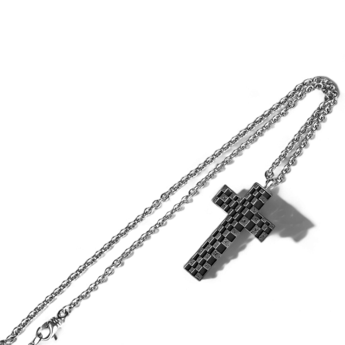 Chrome Hearts Chessboard Cross Pendant - Image 15