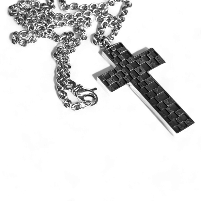 Chrome Hearts Chessboard Cross Pendant - Image 16