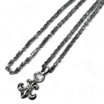 Chrome Hearts Mini BS Fleur Pendant With Bail - Image 8