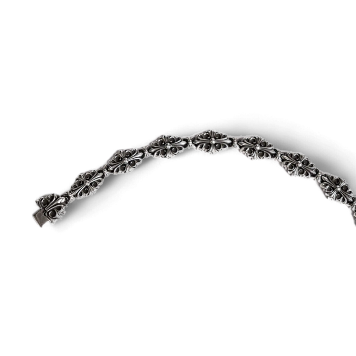 Chrome Hearts Babyfat Cross Fleur Pattern Bracelet - Image 3