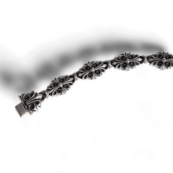 Chrome Hearts Babyfat Cross Fleur Pattern Bracelet - Image 5