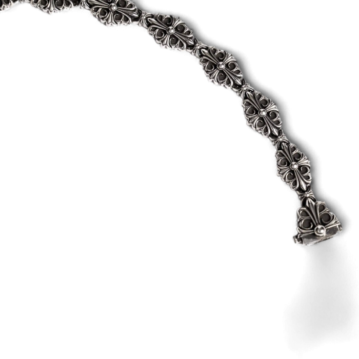 Chrome Hearts Babyfat Cross Fleur Pattern Bracelet - Image 6