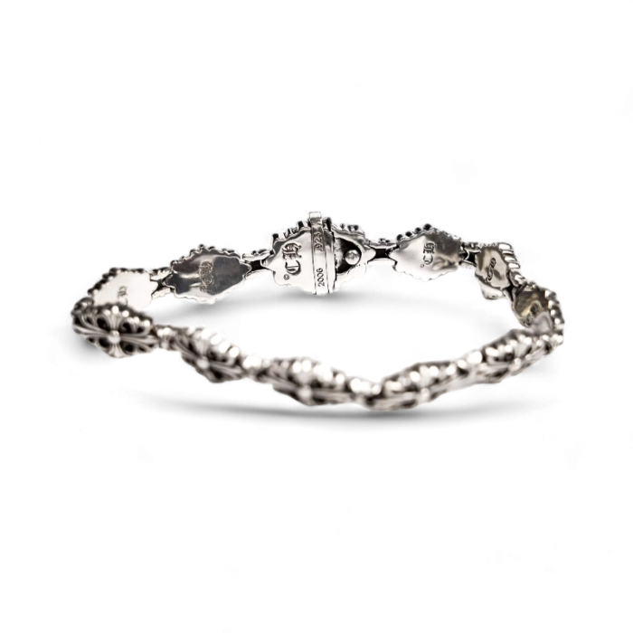 Chrome Hearts Babyfat Cross Fleur Pattern Bracelet - Image 4