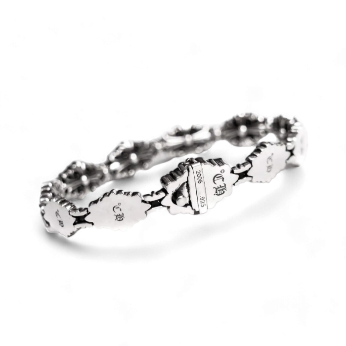 Chrome Hearts Babyfat Cross Fleur Pattern Bracelet - Image 9