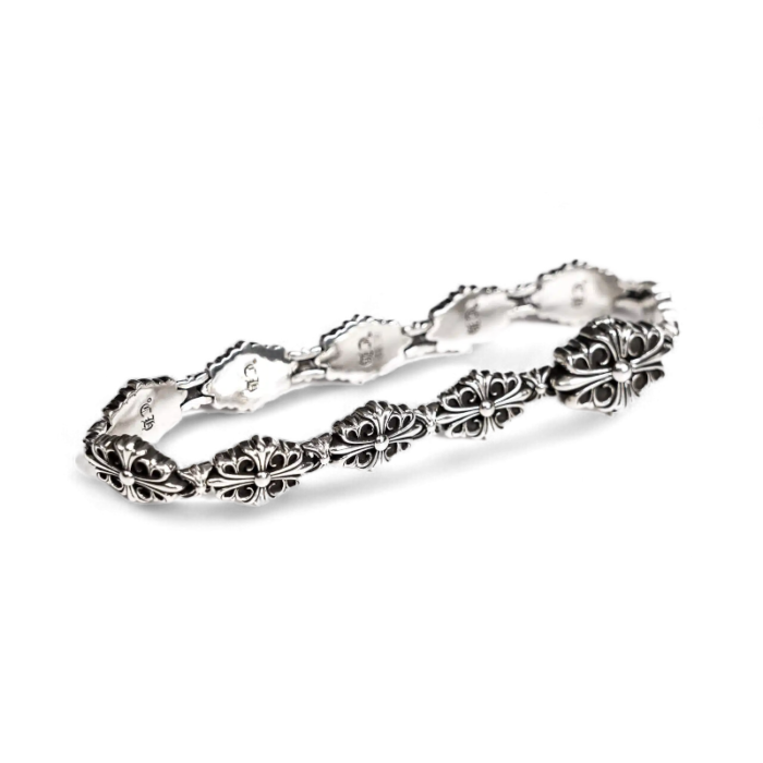 Chrome Hearts Babyfat Cross Fleur Pattern Bracelet - Image 10