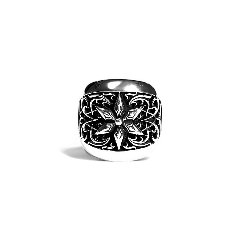 DSC08581-Photoroom.png Chrome Hearts Oval Star Classic Ring - Image 1
