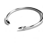Chrome Hearts Skinny Spike Cuff Bracelet - Image 9