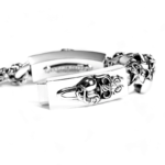 Chrome Hearts Double ID Fancy Link Bracelet - Image 4