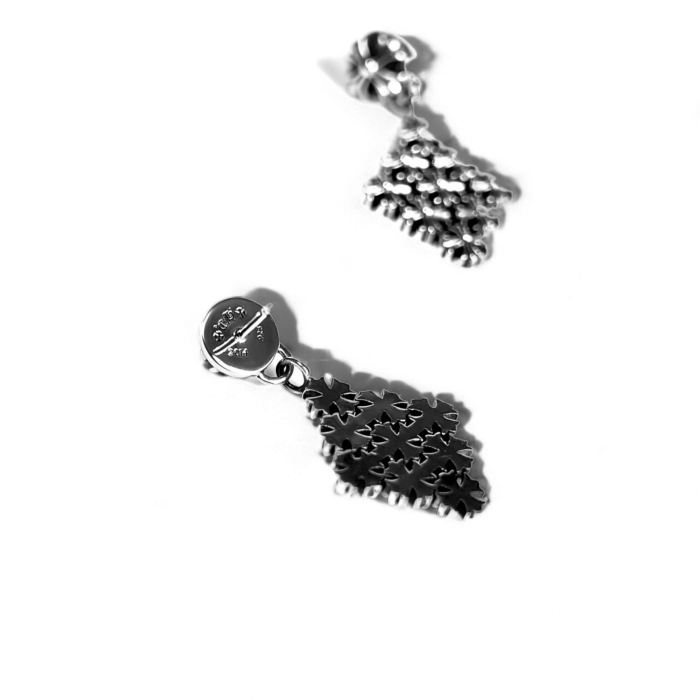 Chrome Hearts Plus Chain Mail Small Earring - Image 3