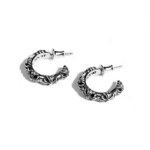 Chrome Hearts Cross Hoop Earring