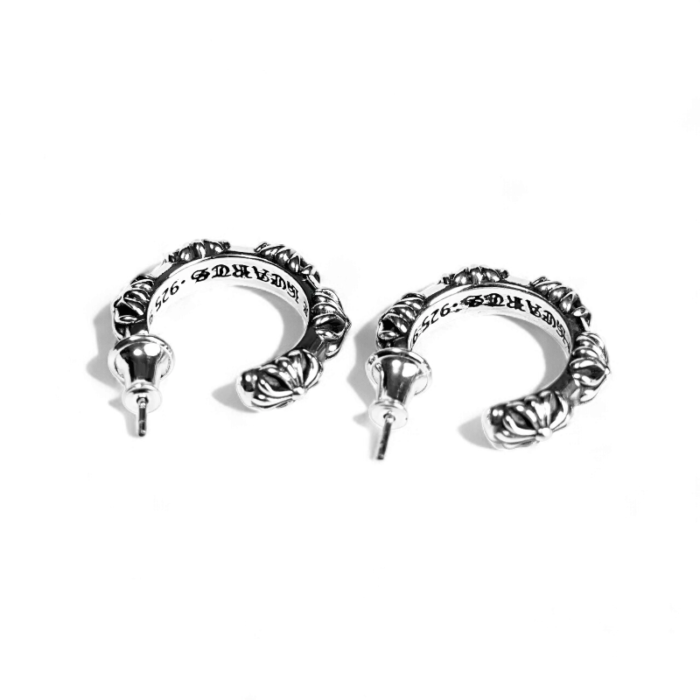 Chrome Hearts Cross Hoop Earring - Image 4
