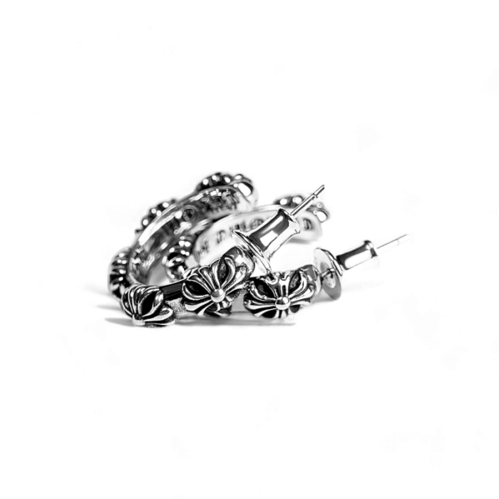 Chrome Hearts Cross Hoop Earring - Image 5