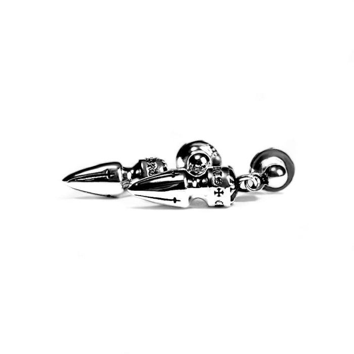 Chrome Hearts Spike Drop Earring - Image 4