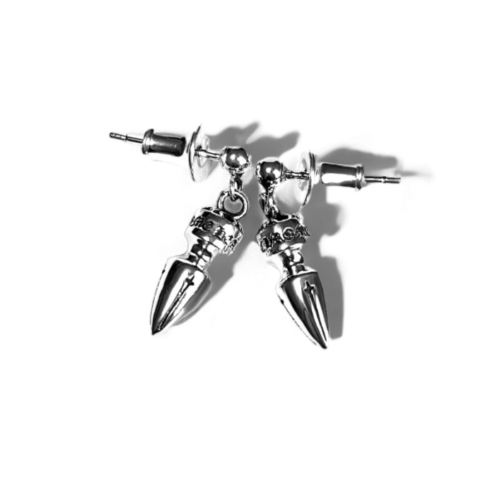 Chrome Hearts Spike Drop Earring - Image 5