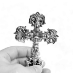 Chrome Hearts Large Filigree Cross Pendant - Image 5