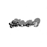 Chrome Hearts Mini BS Fleur One Ball Charm Pendant - Image 3