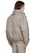 Essentials Taupe Polyester Jacket - Image 2