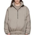 Essentials Taupe Polyester Jacket