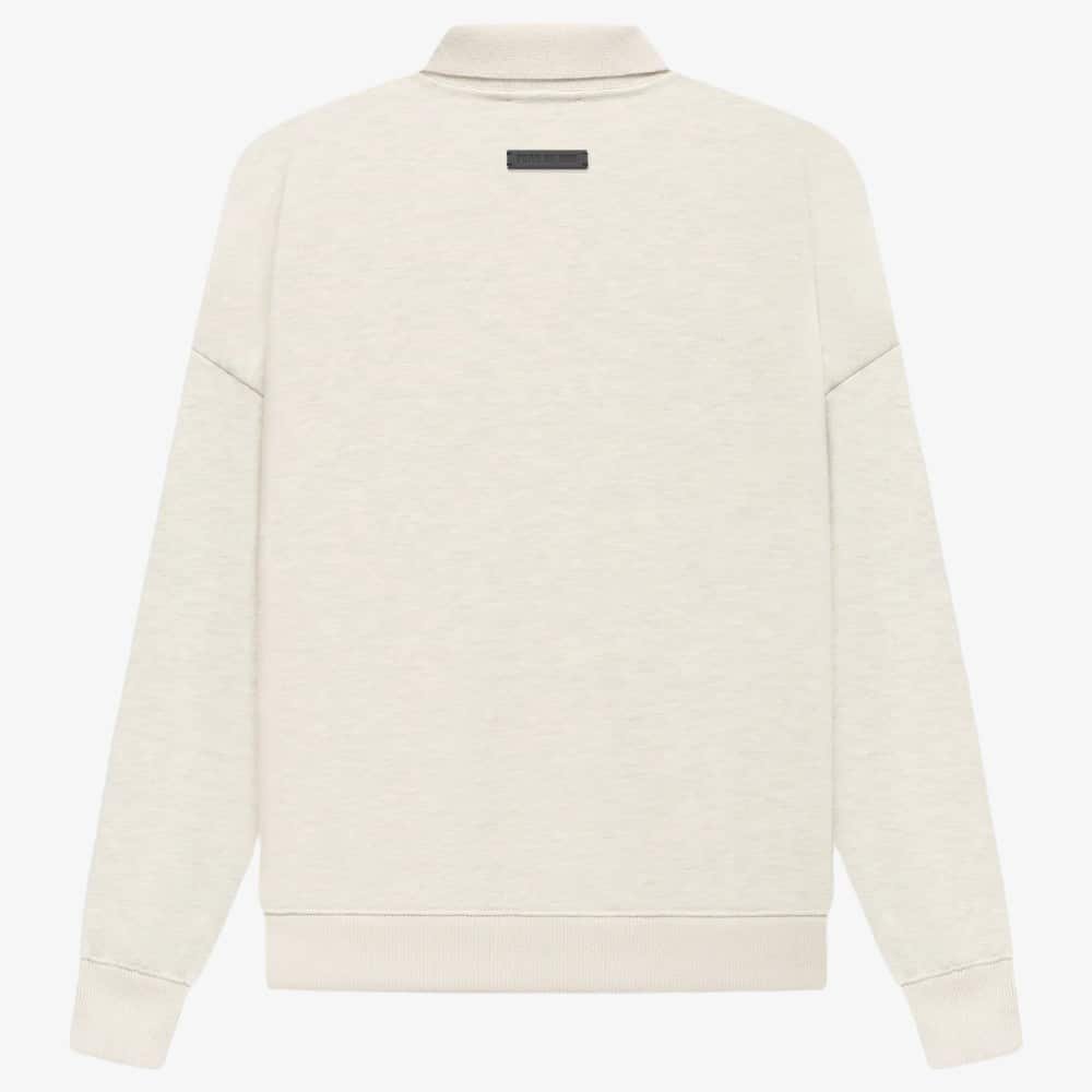 Fleece Polo Jersey 'Light-Oatmeal' - Image 2