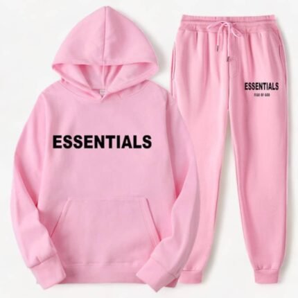 Fear Of God Essential Hooded Tracksuit 'Pink'