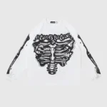 Hellstar Skeleton Long Sleeve Shirt 'White'