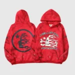 Hellstar Sports Tie-Dye Skull Hoodie 'Red' - Image 9