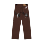 Chrome Hearts Brown Leopard Cross Patch Jeans - Image 2