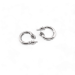 Chrome Hearts Cross Plain Hoop Earring