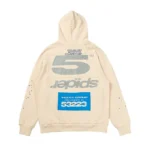 Sp5der Cropped Hoodie 'Cream' - Image 2
