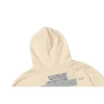 Sp5der Cropped Hoodie 'Cream' - Image 3